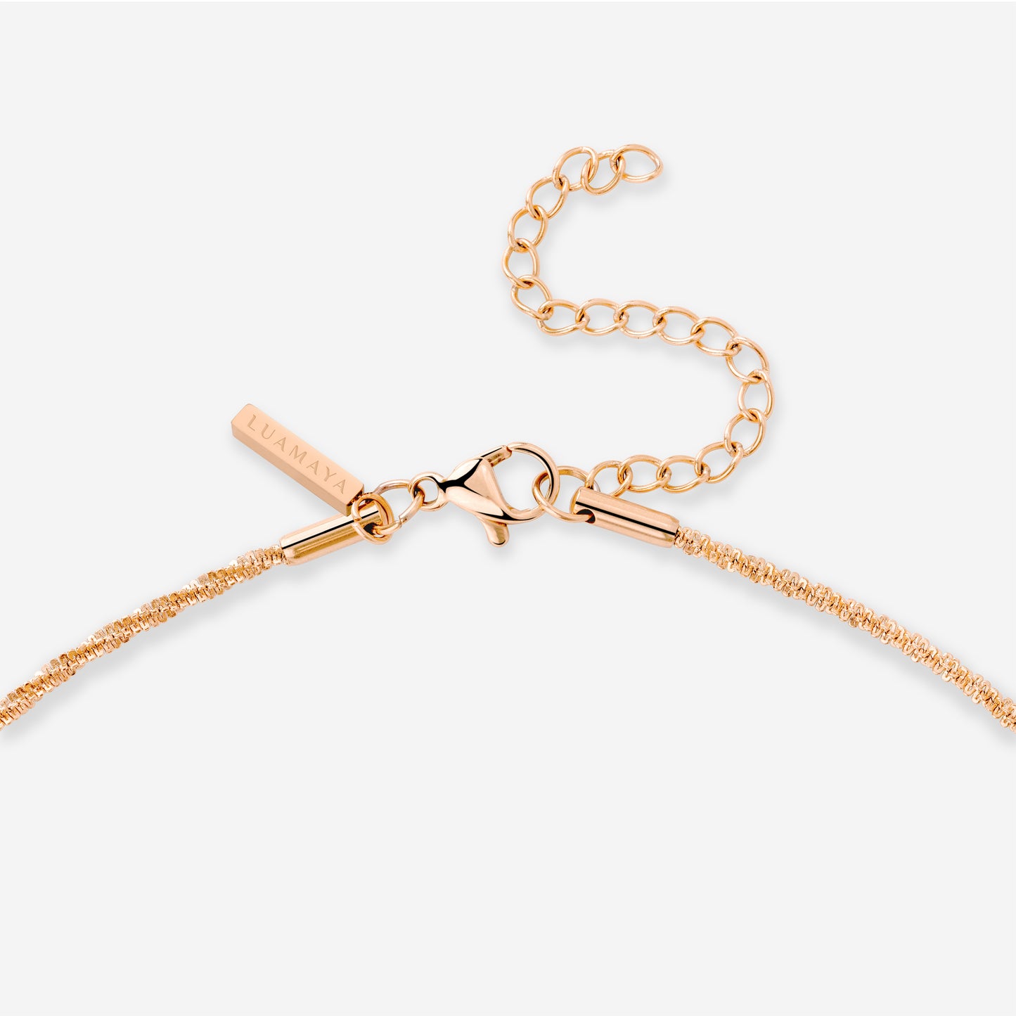 Not so silent Necklace Roségold