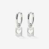 Summer Luv Hoop Set Baby Silber