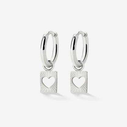 Summer Luv Hoop Set Baby Silber