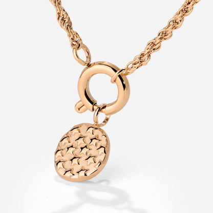 Starry Skies Rope Chain Necklace Set Roségold