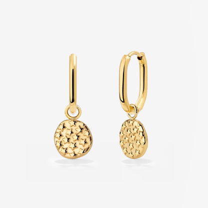 Starry Skies Oval Hoop Set Baby Gold