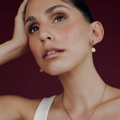 Starry Skies Oval Hoop Set Baby Gold