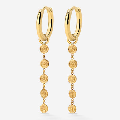 Sweet Swirl Hoop Set Small Gold