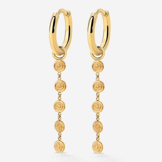 Sweet Swirl Hoop Set Small Gold