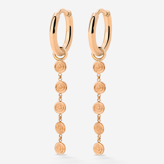 Sweet Swirl Hoop Set Small Roségold