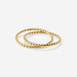 Twisted Ring Duo Gold