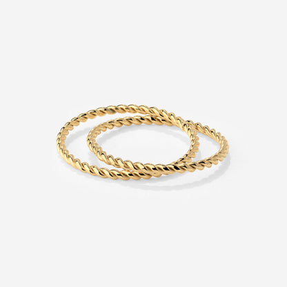 Twisted Ring Duo Gold