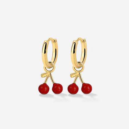 Very Cherry Hoop Set Baby Gold