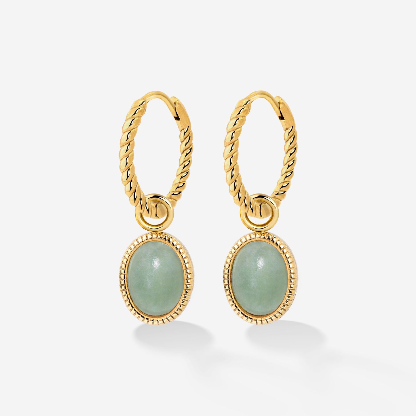 Vintage Tones Twisted Hoop Set Small Gold