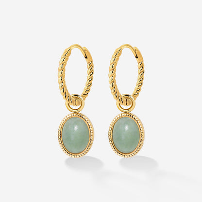 Vintage Tones Twisted Hoop Set Small Gold