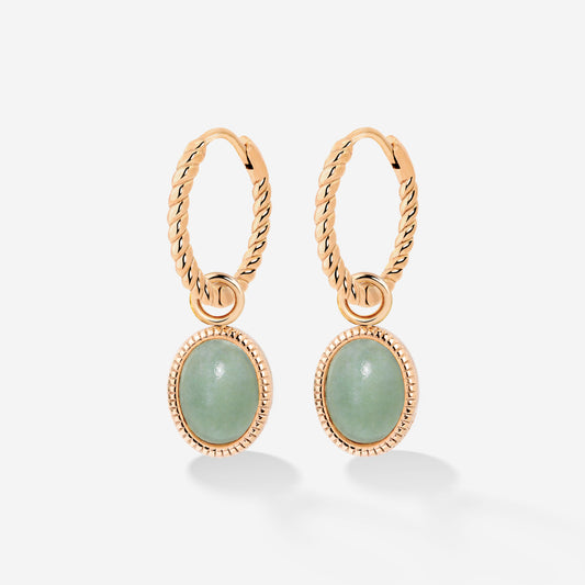 Vintage Tones Twisted Hoop Set Small Roségold