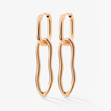 Blending Shapes Oval Hoop Set Baby Roségold