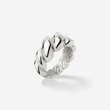 Bold Twist Ring Silber