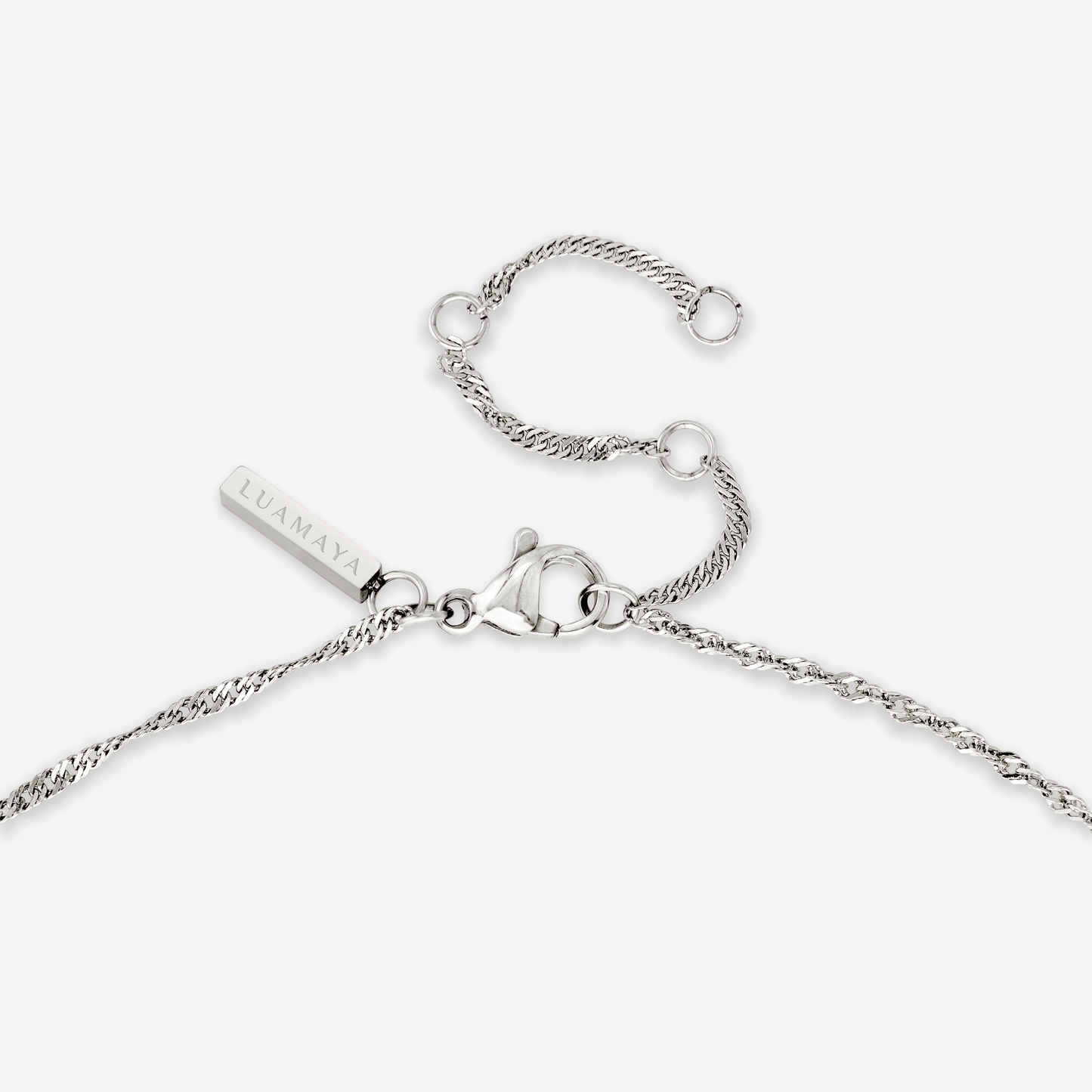 Bouquet Coin Necklace Silber