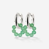 Chunky Pastel Donut Hoop Set Small Silber