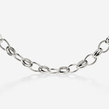 Chunky Twisted Links Necklace Silber