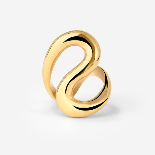 Coiled Ring Gold