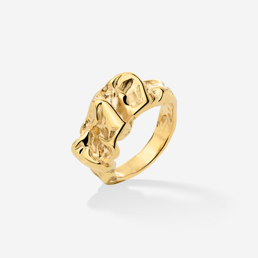 Crinkled Ring Gold