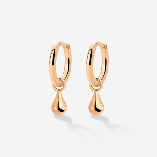 Drop it Hoop Set Small Roségold