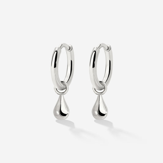Drop it Hoop Set Small Silber