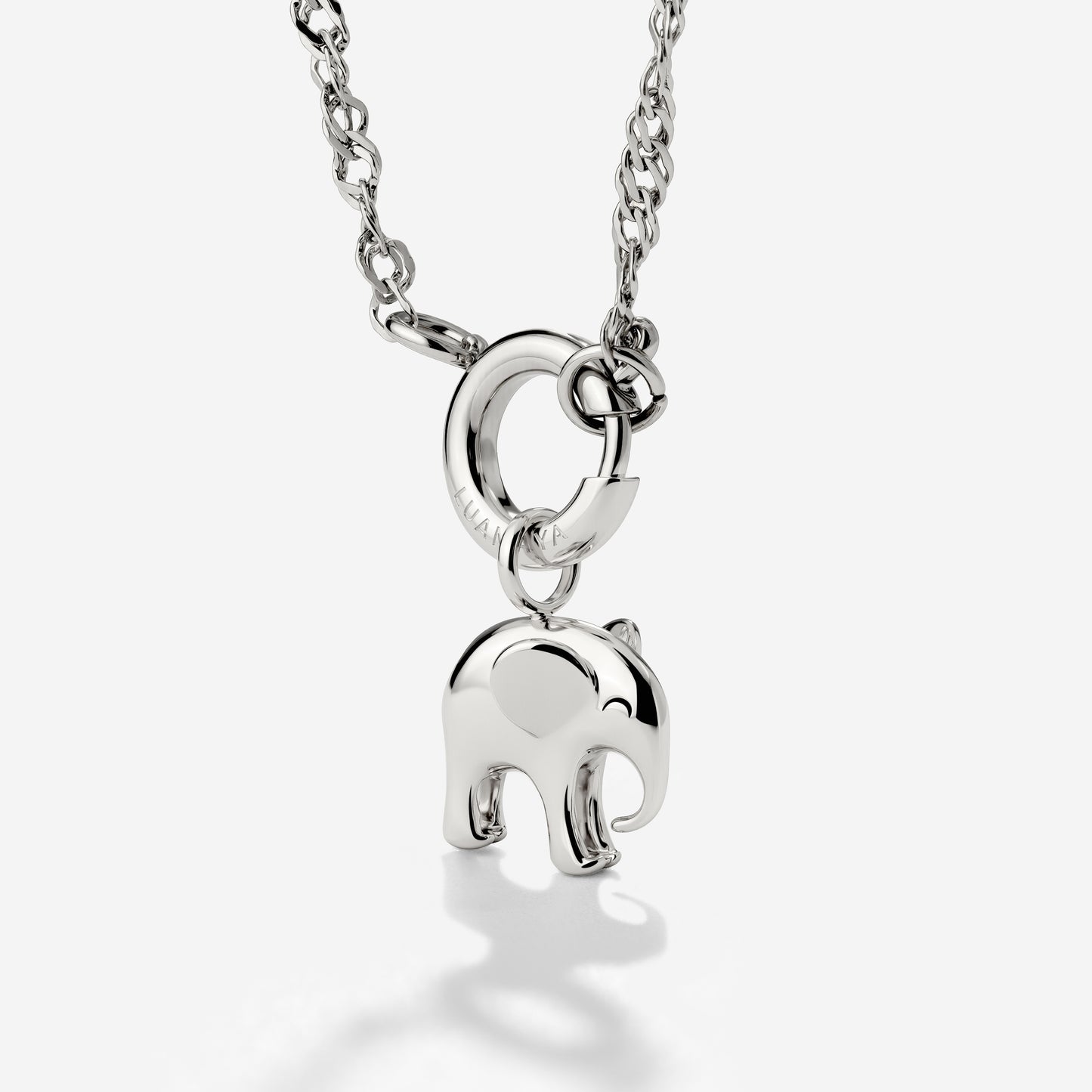 Elephant Singapore Chain Necklace Set Silber