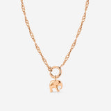 Elephant Singapore Chain Necklace Set Roségold
