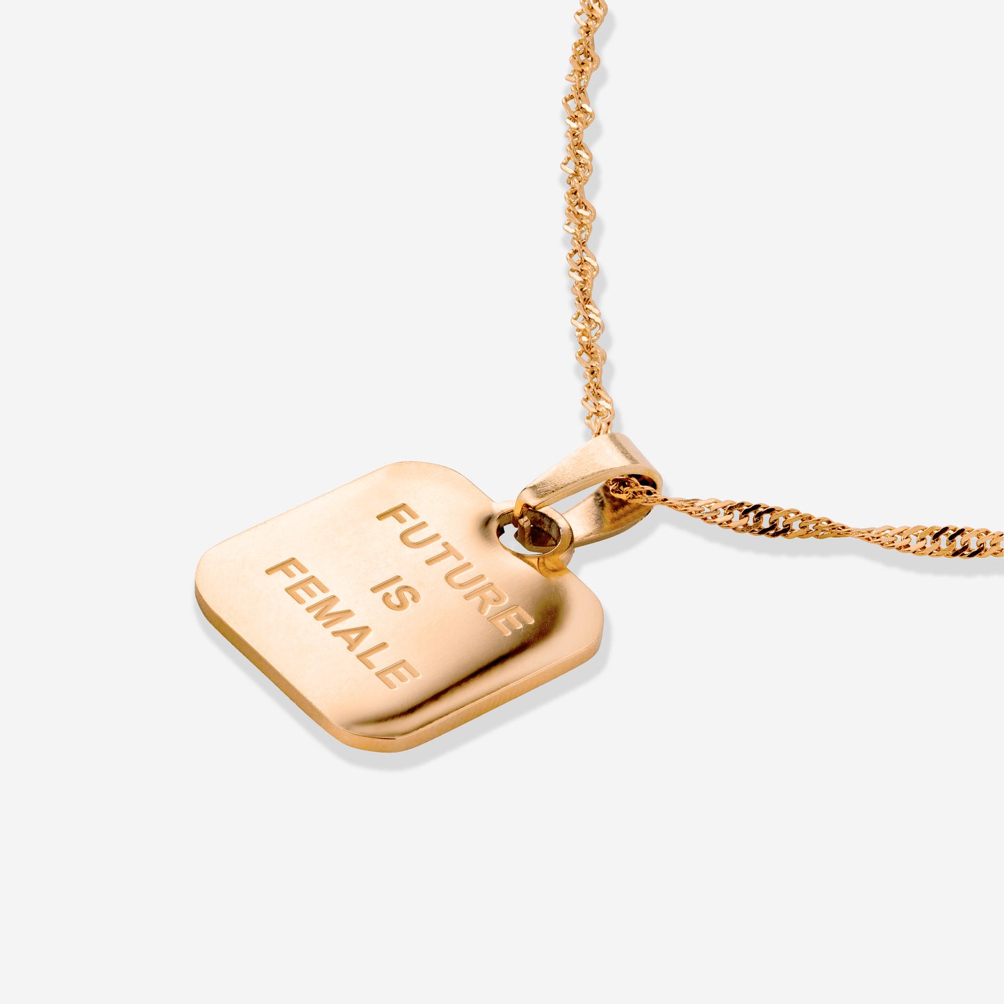 Future is female Necklace Roségold