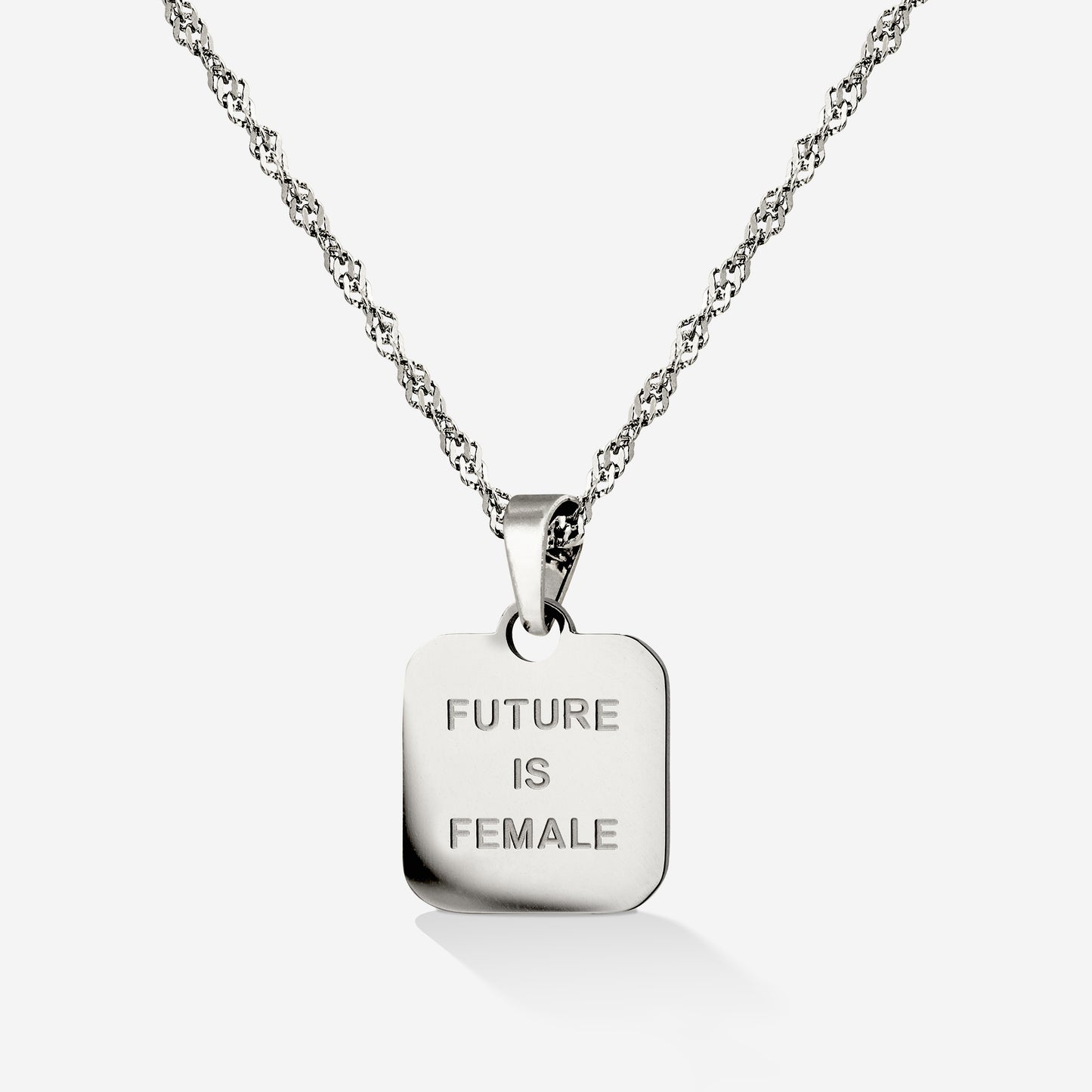 Future is female Necklace Silber