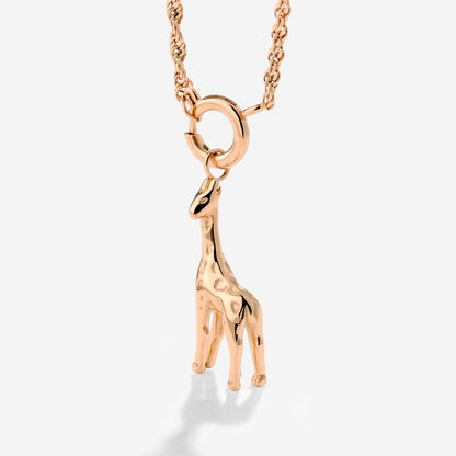Giraffe Rope Chain Necklace Set Roségold