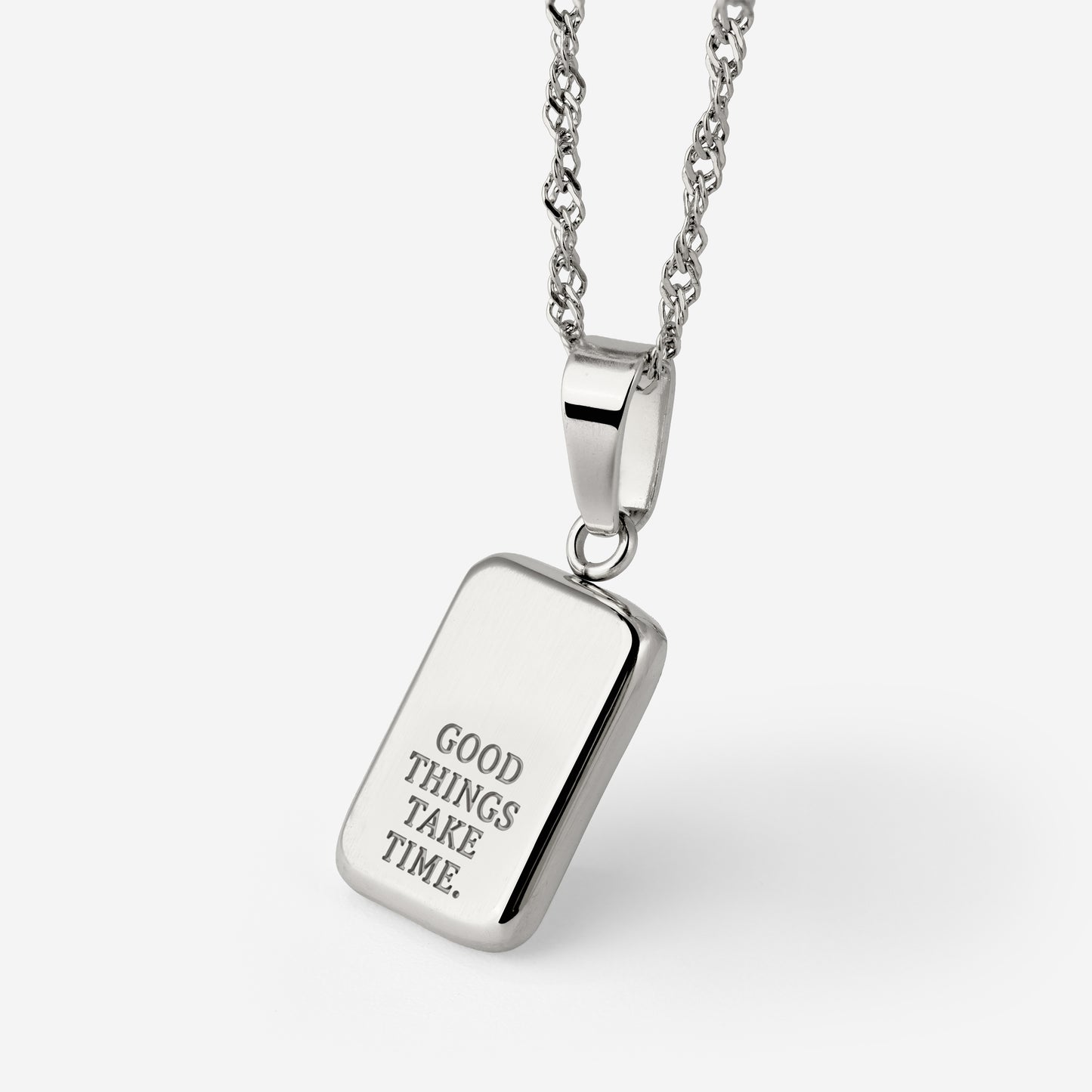 Good things take time Necklace Silber