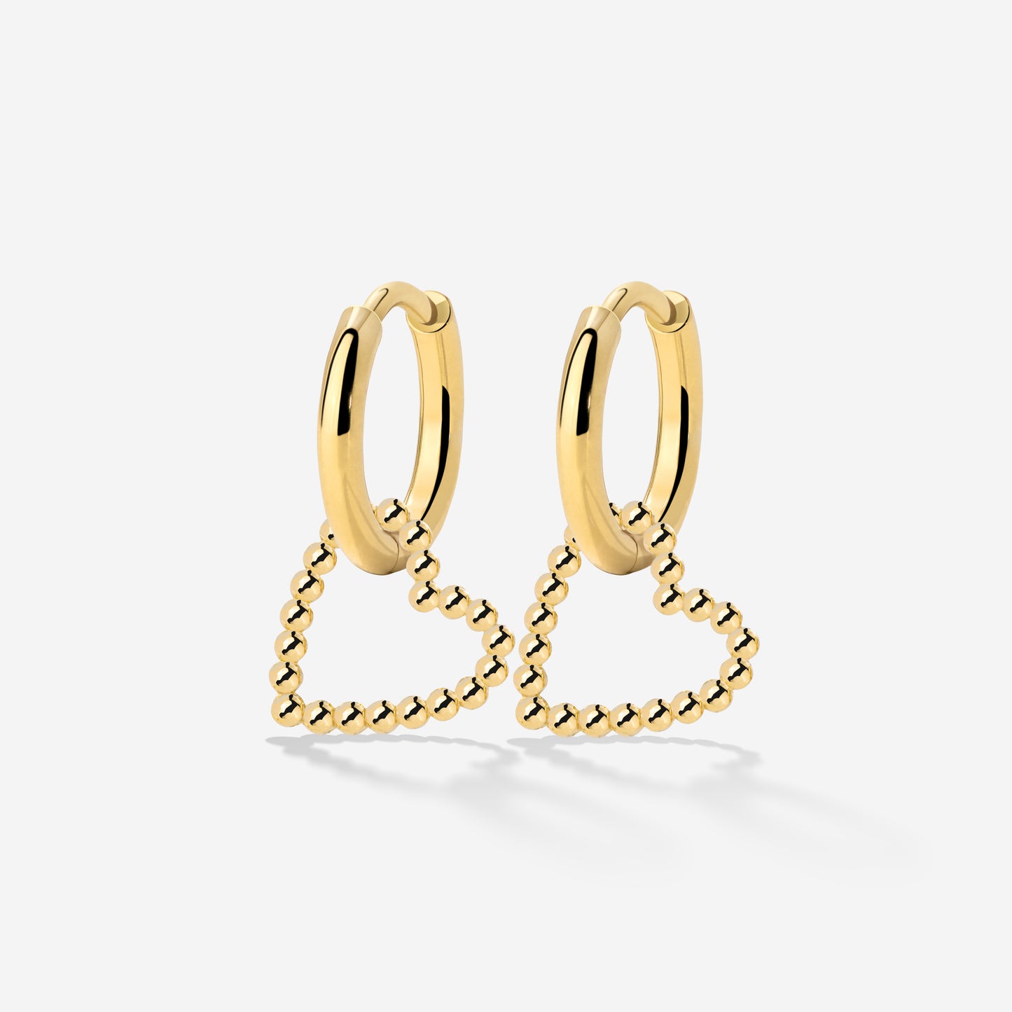 Heart of Gold Hoop Set Small Gold