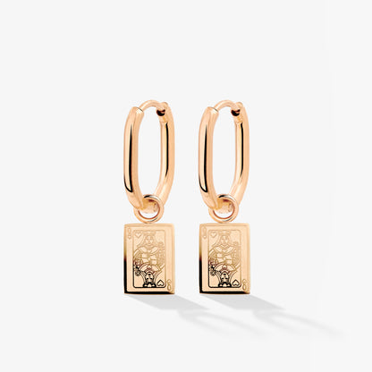 Like a Queen Oval Hoop Set Baby Roségold