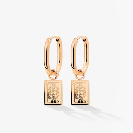 Like a Queen Oval Hoop Set Baby Roségold