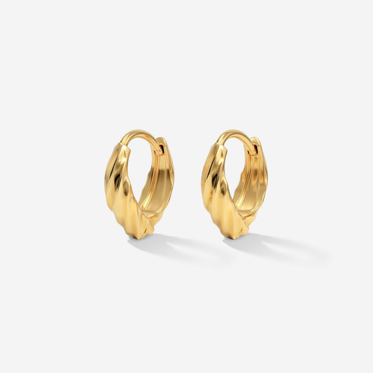 Mini Twist Hoops Gold