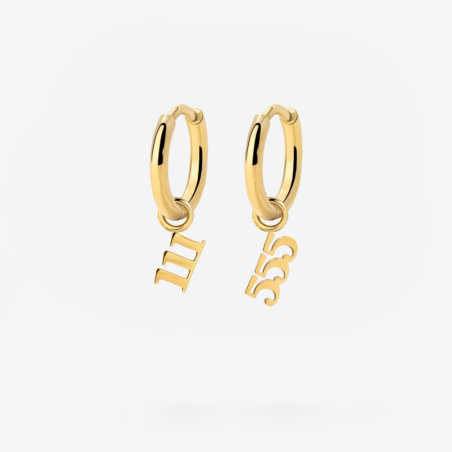 Angel Number Hoop Set Small