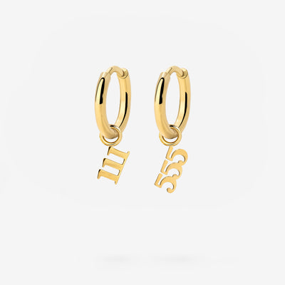 Angel Number Hoop Set Small