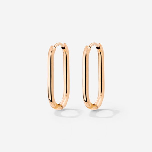 Oval Hoops Small Roségold