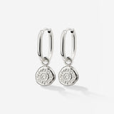 Sun Seeker Oval Hoop Set Baby Silber