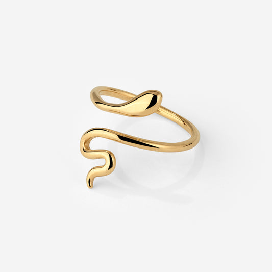 Slim Snake Ring Gold