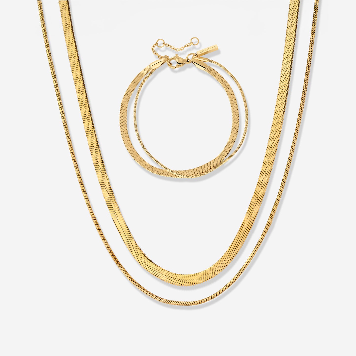 Snake Chain Bundle Gold