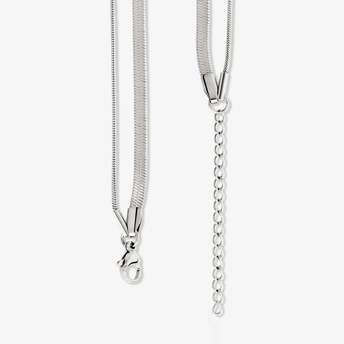Snake Chain Bundle Silber