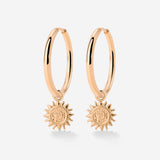 Sunny Swirl Hoop Set Large Roségold