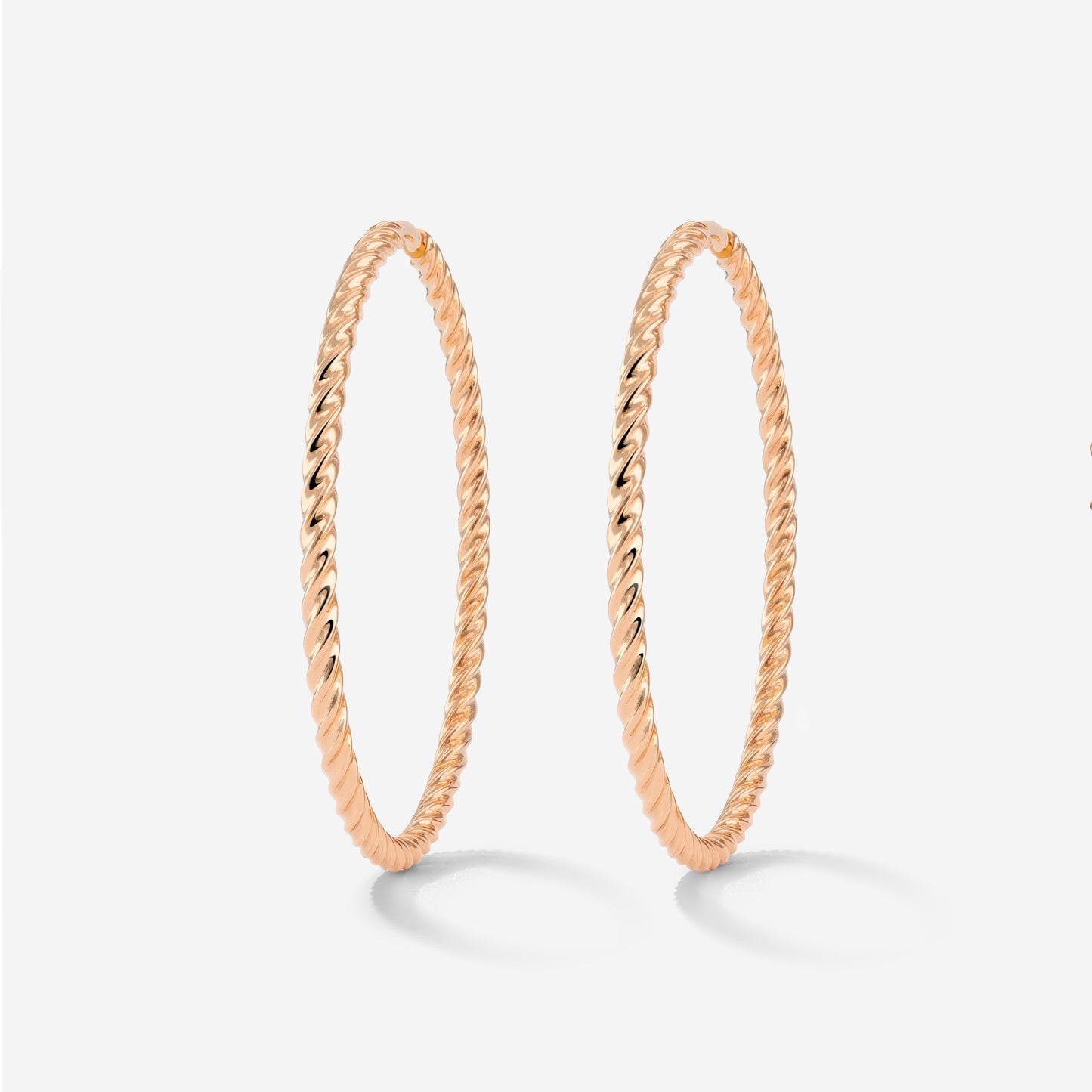 Twisted Hoops Extra Large Roségold