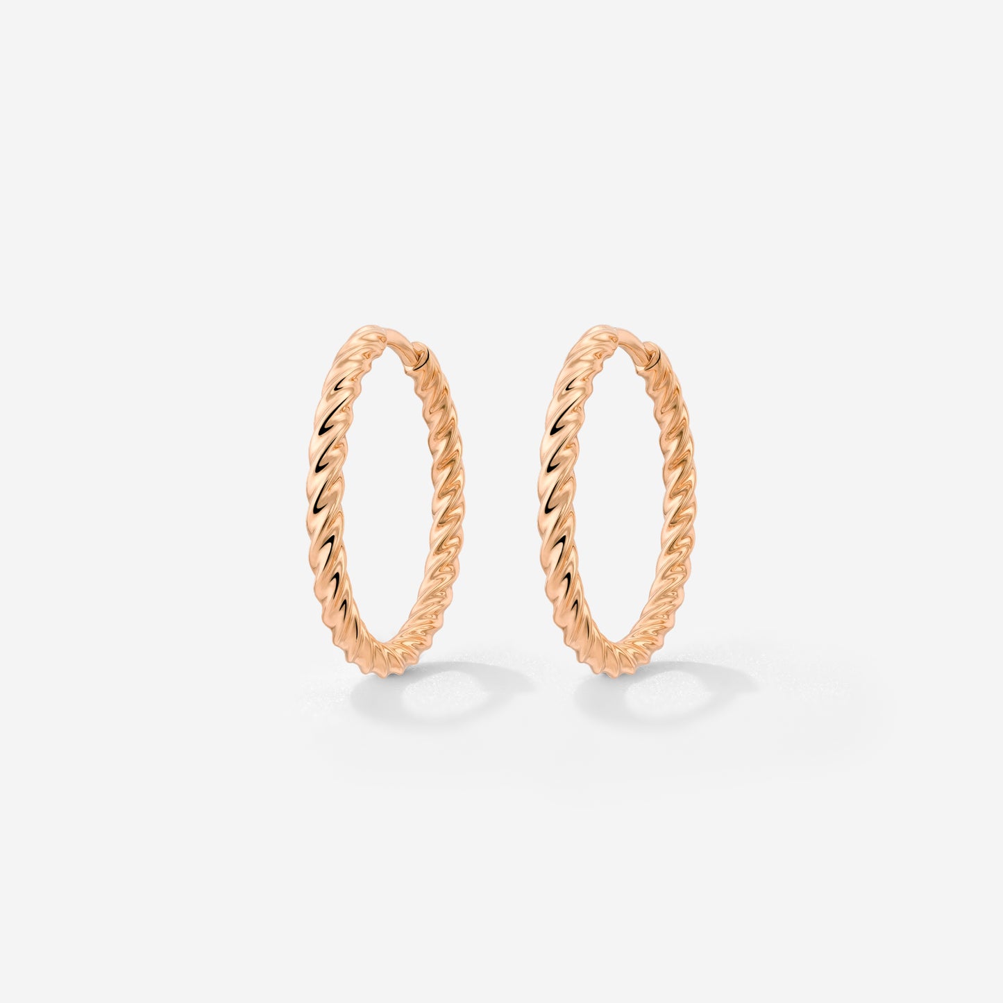 Twisted Hoops Medium Roségold