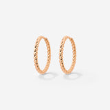 Twisted Hoops Medium Roségold