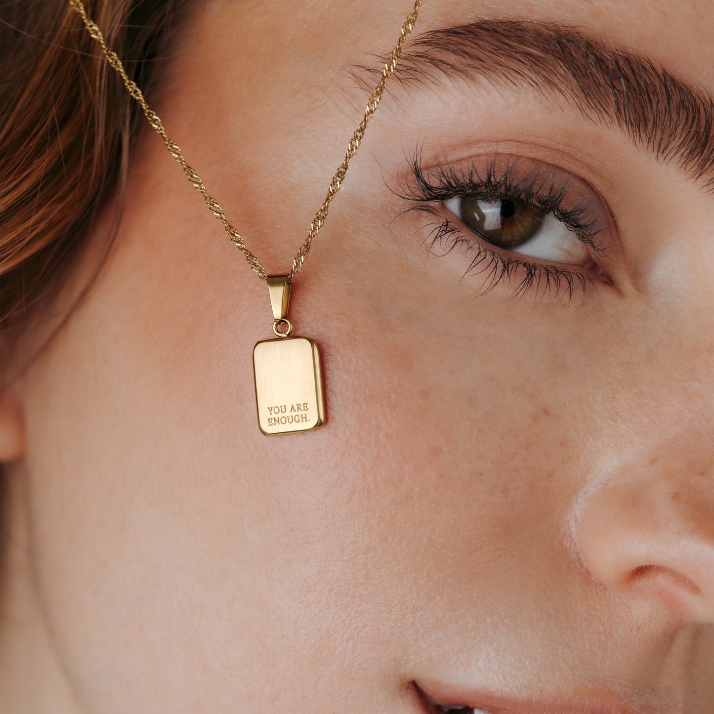 You are enough Necklace Gold