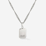 You are enough Necklace Silber