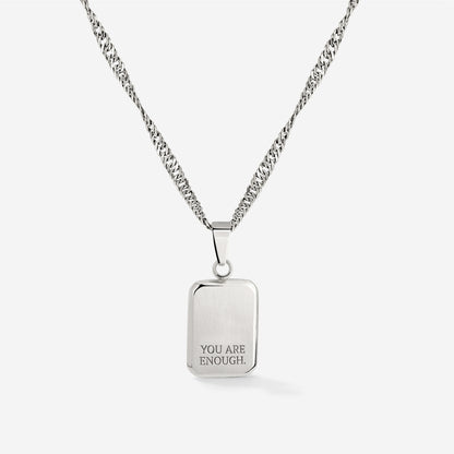 You are enough Necklace Silber