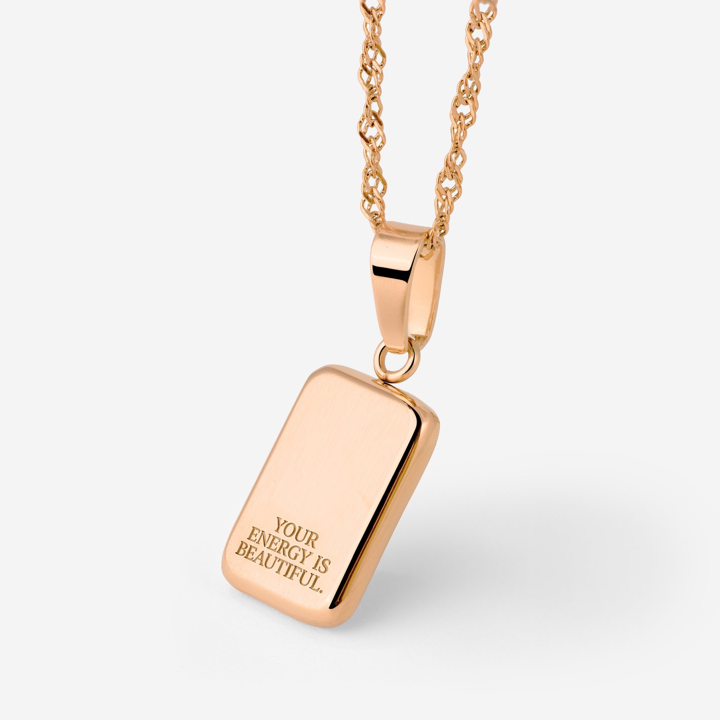 Your energy is beautiful Necklace Roségold