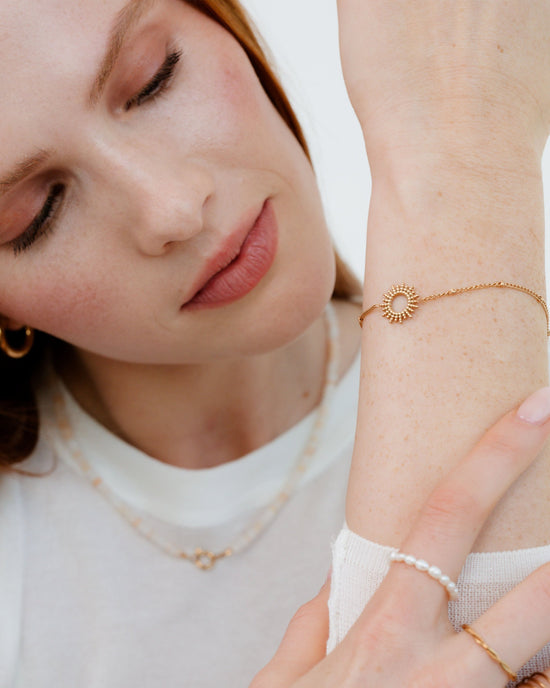 Sunny Beads Bracelet Roségold